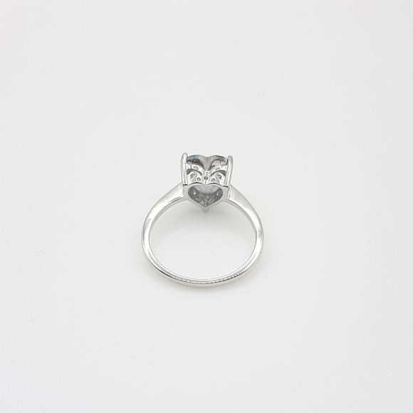 Mystic Quartz Heart Cut Ring Vivid Rainbow Colors Valentine's New - Picture 8 of 8